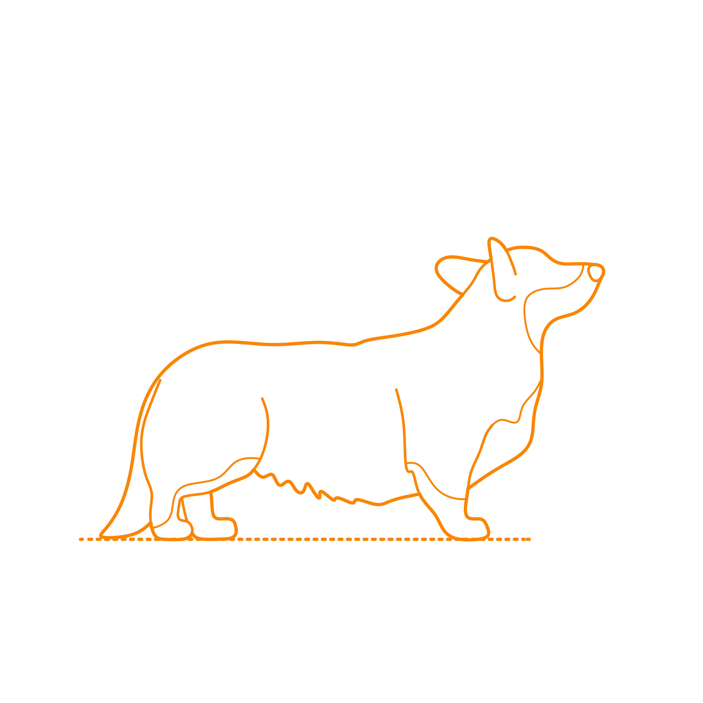 Animals Dogs Pembroke Welsh Corgi Stencil Svg Design File Free Vectors
